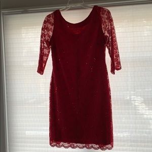 Red cocktail dress